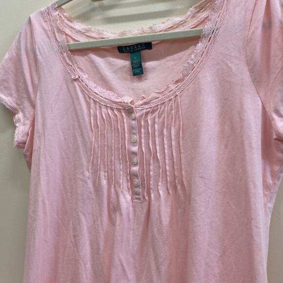 Lauren Ralph Lauren women’s size large, short sleeve cotton top - Picture 3 of 4